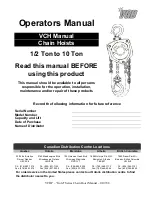 Vanguard Gold Series Operator'S Manual preview