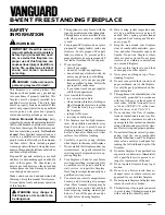 Preview for 2 page of Vanguard SBVBN(A) Owner'S Operation And Installation Manual