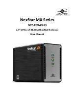 Vantec NexStar MX NST-225MX-S3 User Manual preview
