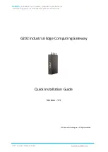 Preview for 1 page of Vantron G202 Quick Installation Manual