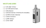 Preview for 3 page of Vaporfi VAIO 75 TC Quick Start Manual