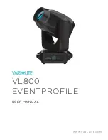 Preview for 1 page of Vari Lite EVENTPROFILE VL800 User Manual