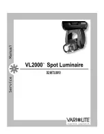 Preview for 1 page of Vari Lite VL2000 Service Manual