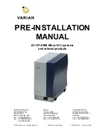 Varian CP-4900 Micro-GC Preinstallation Manual preview