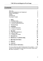 Preview for 7 page of Varian FRG-700 series Short Operating Instructions