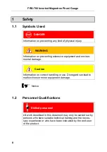 Preview for 8 page of Varian FRG-700 series Short Operating Instructions