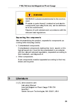 Preview for 29 page of Varian FRG-700 series Short Operating Instructions