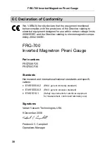 Preview for 30 page of Varian FRG-700 series Short Operating Instructions