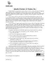 Preview for 3 page of Varian ProStar 400 Operation Manual