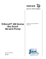 Varian TriScroll 300 Series Manual preview
