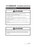 Preview for 7 page of VARILITE ICON BACK SYSTEM Installation Instructions Manual