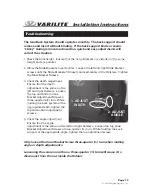 Preview for 17 page of VARILITE ICON BACK SYSTEM Installation Instructions Manual