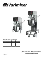 Varimixer V20K Spare Part And Operation Manual предпросмотр