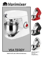 Varimixer V5A TEDDY Spare Part And Operation Manual preview