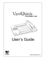 Variquest Cutout Maker 1800 User Manual preview