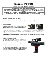 VARIZOOM VZ-MC50 Operating Instructions preview