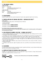 Preview for 15 page of Varma Tec 304 Operating Instructions Manual