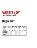 Предварительный просмотр 1 страницы VARSITY Scoreboards 3359 Installation Manual