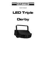 Varytec Derby User Manual preview