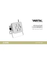 Предварительный просмотр 1 страницы Varytec LED Accu Pad 7 User Manual