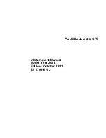 Предварительный просмотр 1 страницы Vauxhall Astra GTC Infotainment Manual