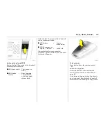 Предварительный просмотр 79 страницы Vauxhall Vectra Operation & Maintenance Instructions Manual