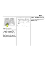 Предварительный просмотр 217 страницы Vauxhall Vectra Operation & Maintenance Instructions Manual