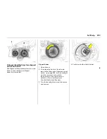 Предварительный просмотр 257 страницы Vauxhall Vectra Operation & Maintenance Instructions Manual