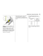 Предварительный просмотр 279 страницы Vauxhall Vectra Operation & Maintenance Instructions Manual