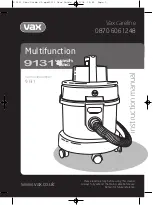 Vax 9131 Instruction Manual предпросмотр