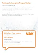 Preview for 4 page of Vax PowerWash 2500w User Manual