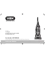 Vax VX3 Instruction Manual предпросмотр