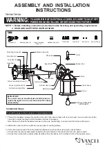 Vaxcel T0130 Assembly And Installation Instructions preview