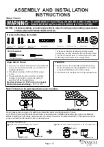 Vaxcel T0692 Assembly And Installation Instructions Manual предпросмотр