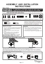 Vaxcel T0694 Assembly And Installation Instructions Manual preview