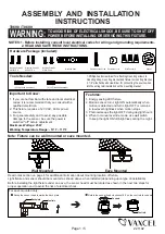 Vaxcel T0698 Assembly And Installation Instructions Manual preview