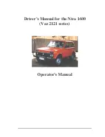 Preview for 1 page of Vaz Lada Niva 1600 Driver Manual