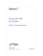 VBrick Systems EtherneTV MPEG-1 Admin Manual preview