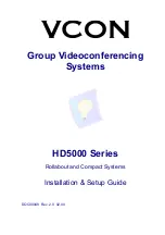 Предварительный просмотр 1 страницы VCON HD5000 Series Installation & Setup Manual