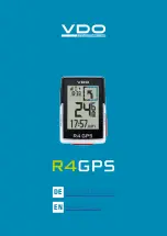 VDO Cyclecomputing R4GPS Manual preview