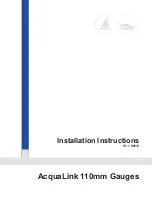VDO AcquaLink Installation Instructions Manual preview