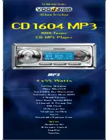 Preview for 1 page of VDO CD 1604 MP3 - Datasheet