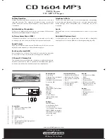 Preview for 2 page of VDO CD 1604 MP3 - Datasheet