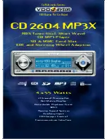 Preview for 1 page of VDO CD 2604 MP3 - Datasheet