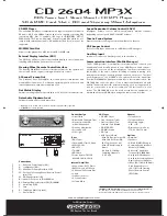 Preview for 2 page of VDO CD 2604 MP3 - Datasheet