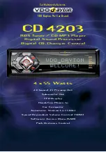 VDO CD 4203 - Datasheet preview