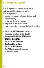 Preview for 46 page of VDO M3 WR Short Instruction Manual