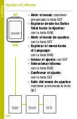 Предварительный просмотр 108 страницы VDO M3 WR Short Instruction Manual