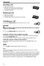 Preview for 22 page of VDO MS 4150 RS MP3 Installation And Owner'S Manual