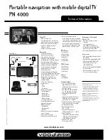 Preview for 2 page of VDO PN 4000 Product Information